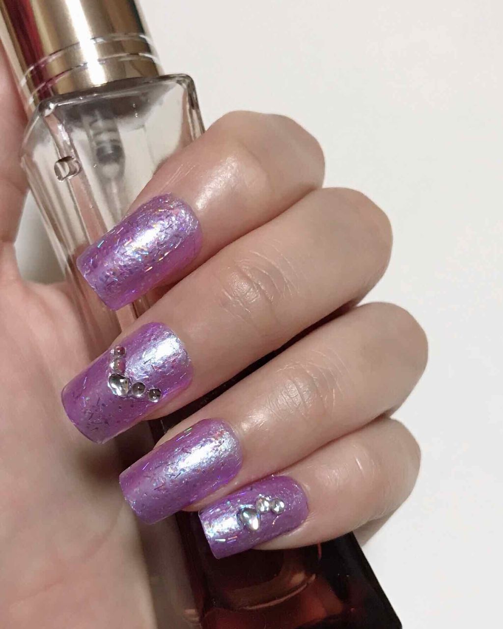 LJ  ジェルネイル トップコート オーロラ/セリア/ジェルネイルを使ったクチコミ（3枚目）