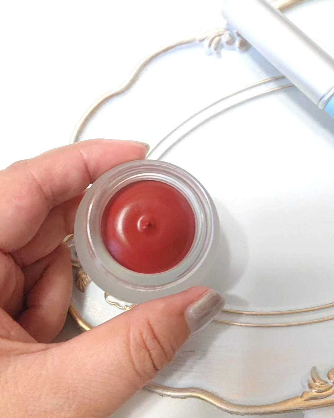 リップアンドチーク ブラーリープリンポット/fwee/口紅を使ったクチコミ(2枚目)