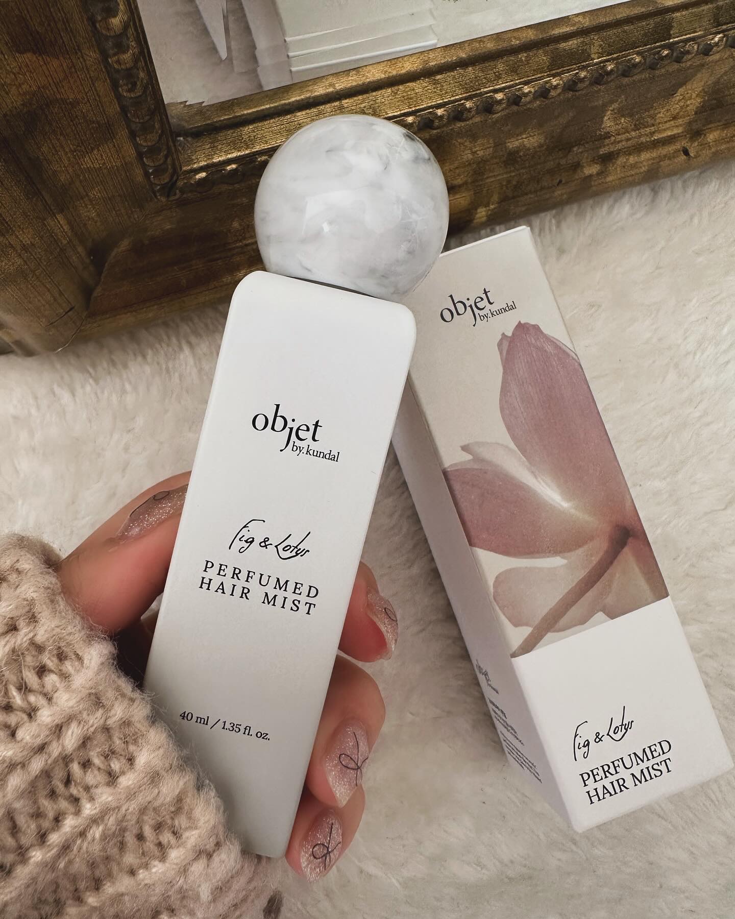 パフュームドヘアミスト フィグ＆ロータス/objet by kundal/アウトバストリートメントを使ったクチコミ（1枚目）