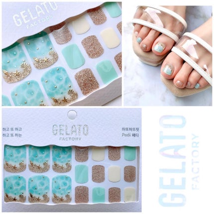 ワンタッチフットネイルチップ/GELATO FACTORY/ネイルチップ・パーツを使ったクチコミ(3枚目)