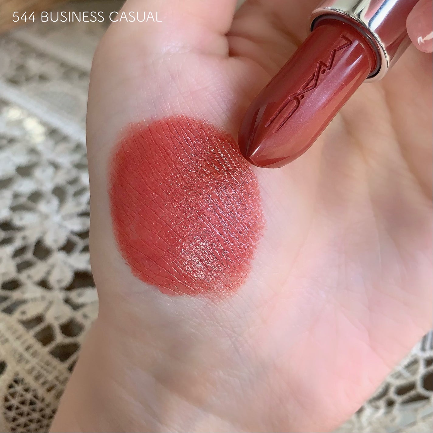 ラスターガラス リップスティック/M・A・C/口紅を使ったクチコミ(3枚目)