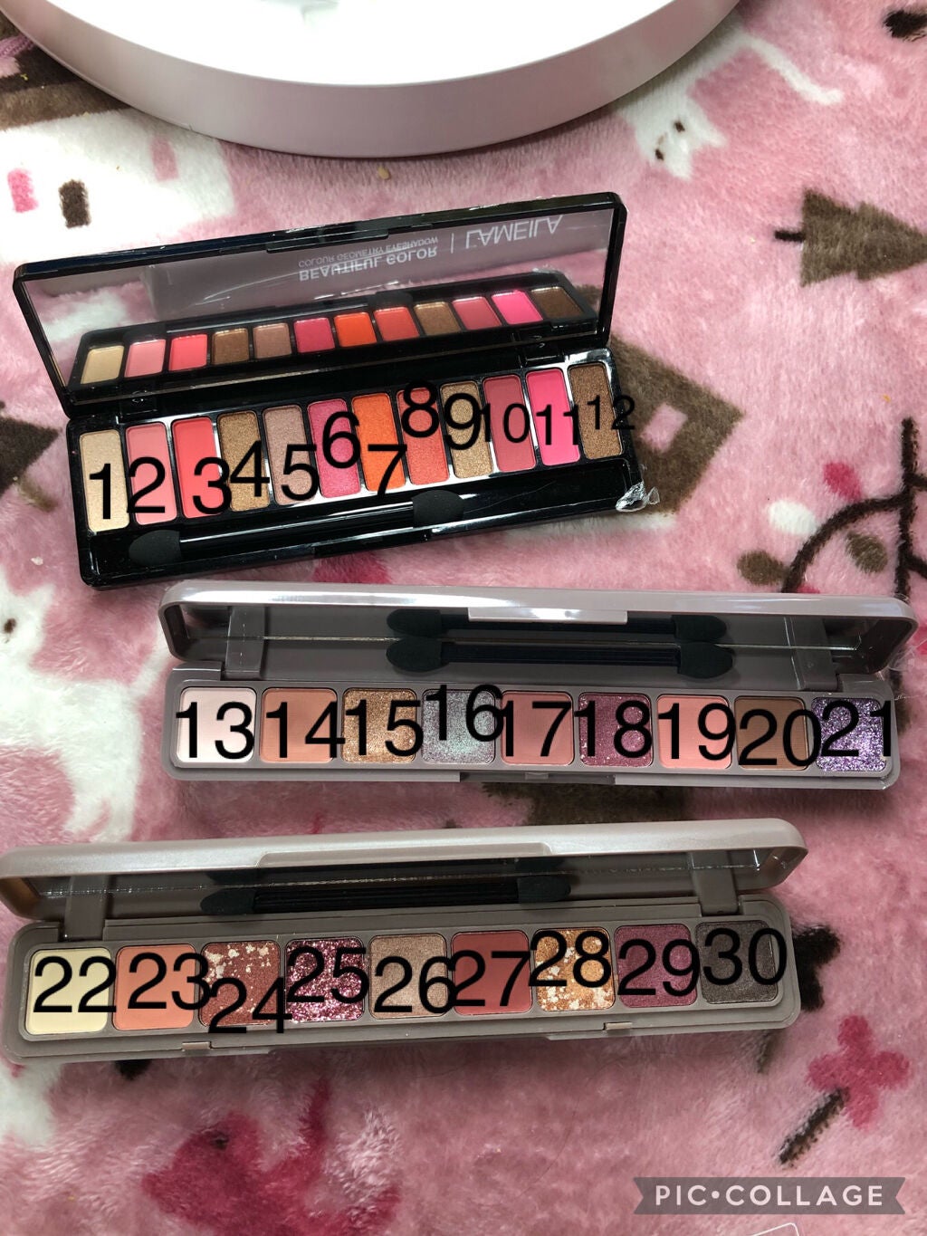 lameila 12色 アイシャドウパレット/Lameila/アイシャドウパレットを使ったクチコミ(2枚目)