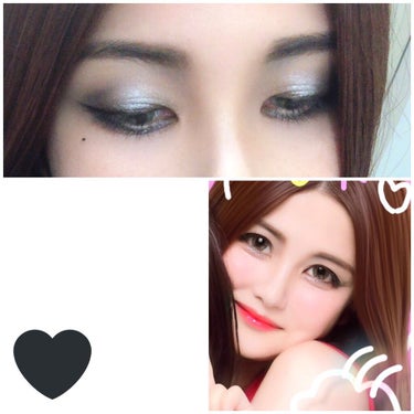 MAKEUP REVOLUTION Nudes Chocolate Paletteのクチコミ「クルエラ観に行ったのでクルエラ意識🖤🤍❤️‍🩹

黒シャドウ使ったの初めてかも🤔

👧🏻とプリ.....」（3枚目）