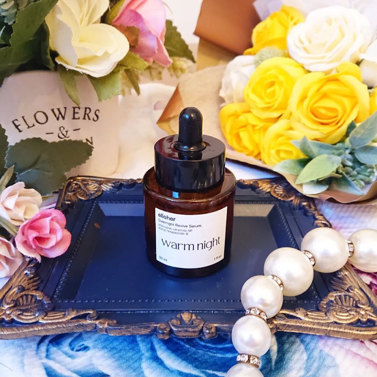 ウォームナイト - Overnight Revive Serum/elloher/美容液を使ったクチコミ（2枚目）