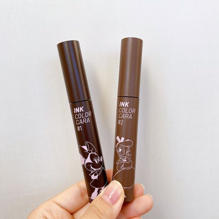 インク カラー カラ(AD) 02 BLACK MILKTEA BROWN/PERIPERA/マスカラを使ったクチコミ(2枚目)