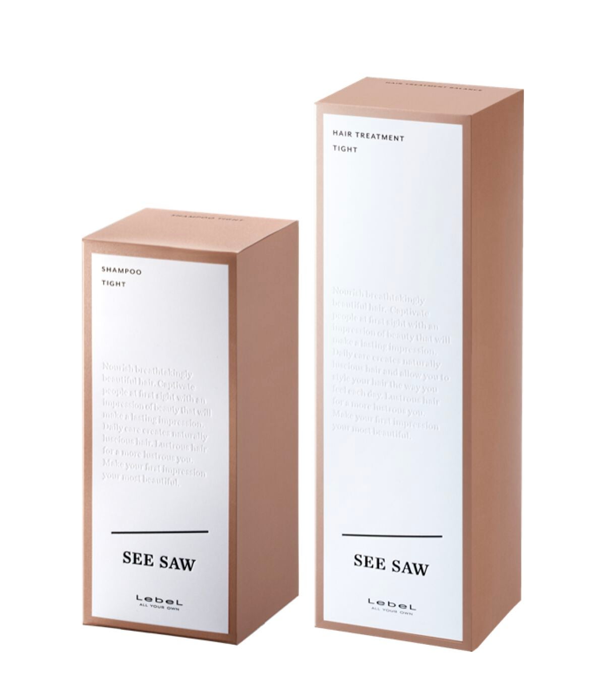 SEE/SAW ヘア&スキャルプシャンプー/ヘアトリートメントタイト LebeL
