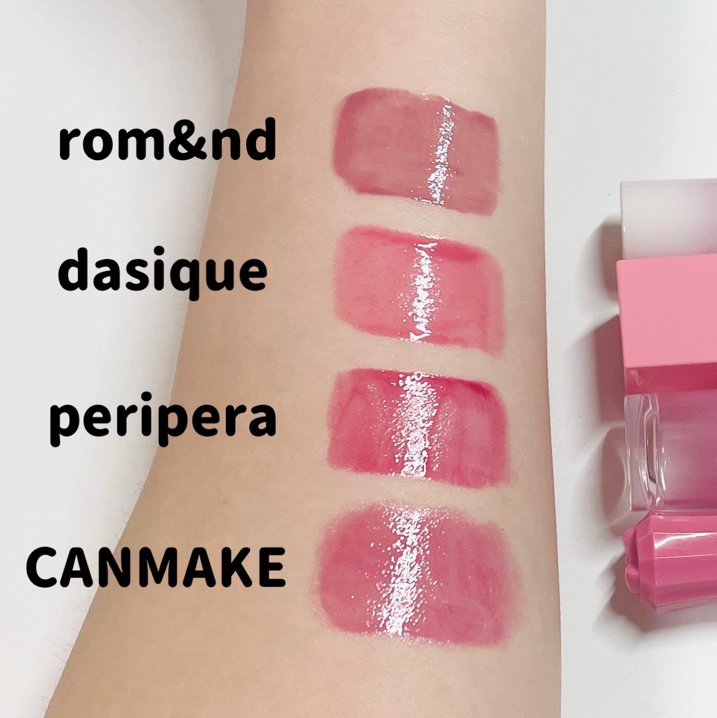 ジューシーラスティングティント/rom&nd/リップティントを使ったクチコミ（3枚目）