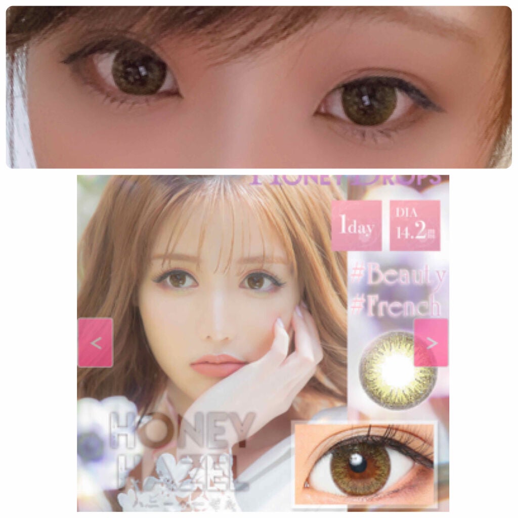 ハニードロップス/HONEY DROPS/カラーコンタクトレンズを使ったクチコミ(1枚目)