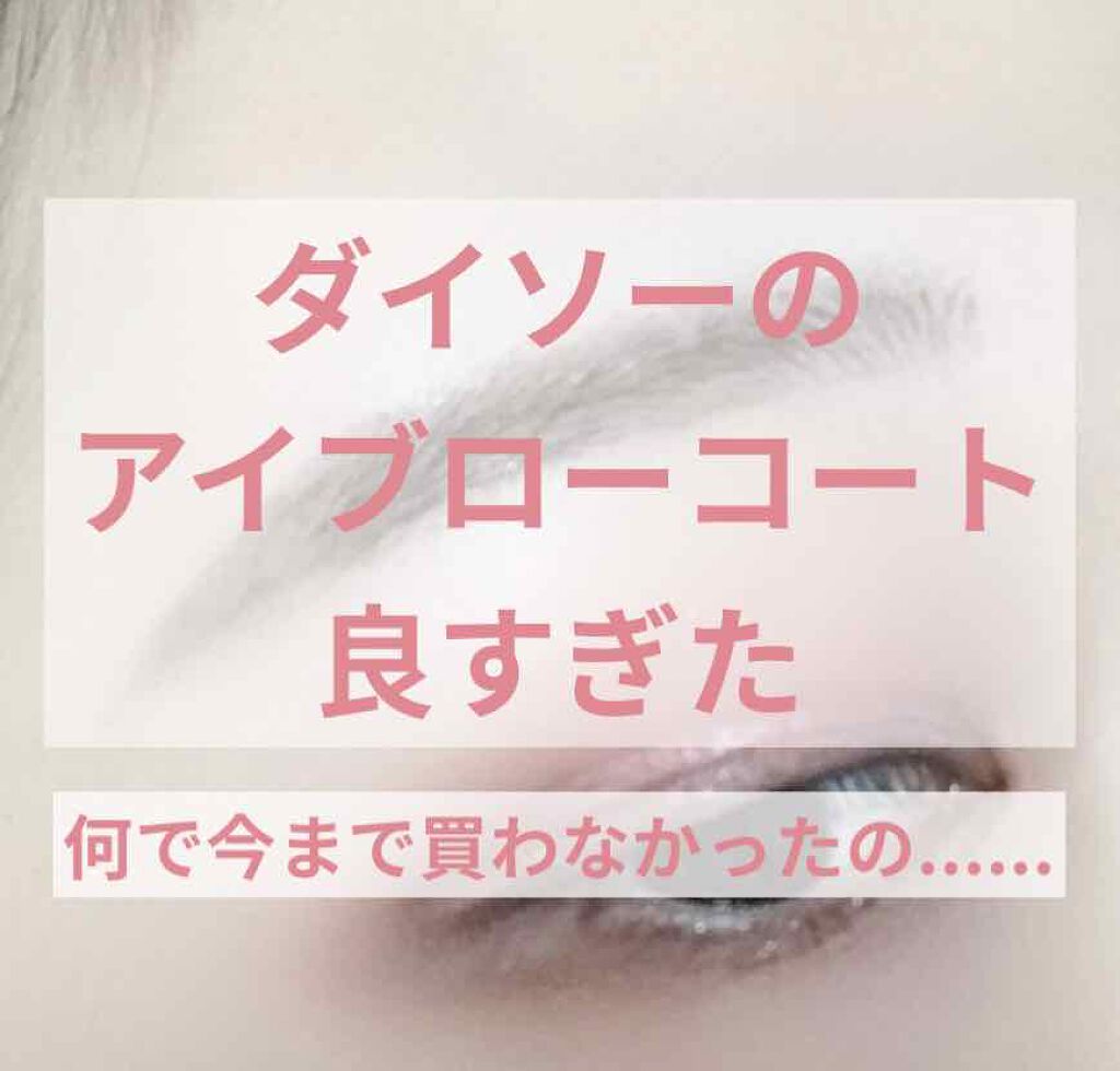 エバビレーナ アイブローコート/DAISO/アイブロウコートを使ったクチコミ（1枚目）