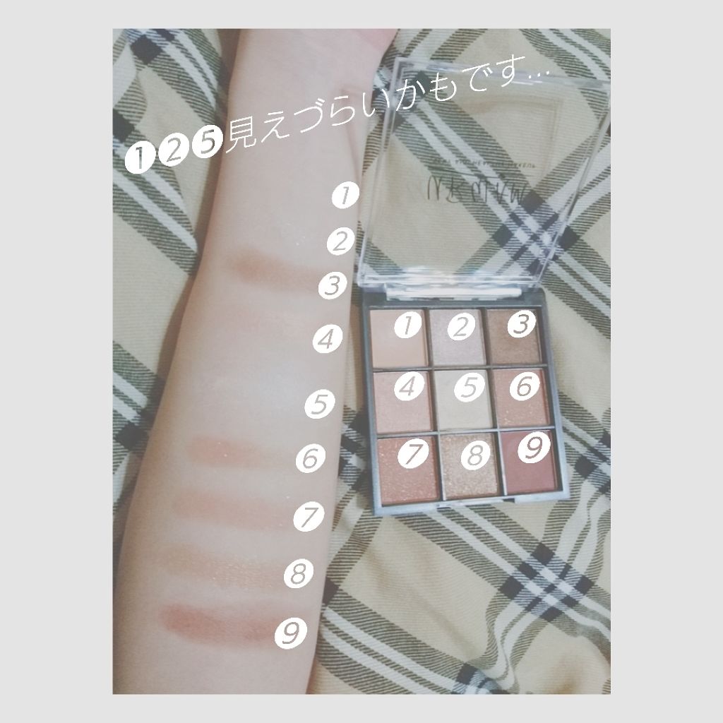 UR GLAM BLOOMING EYE COLOR PALETTE/U R GLAM/アイシャドウパレットを使ったクチコミ(2枚目)