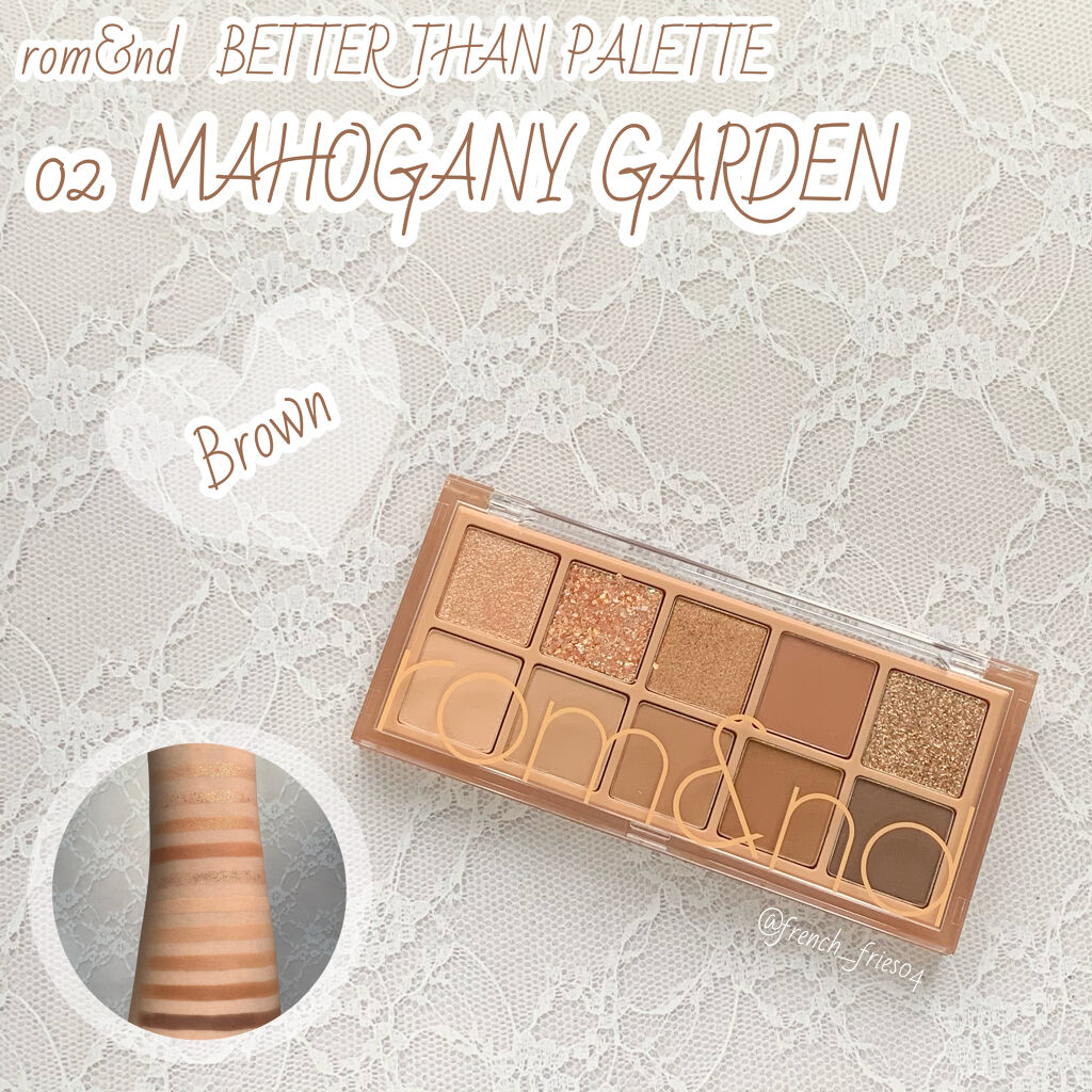 ベターザンパレット/rom&nd/アイシャドウパレットを使ったクチコミ（1枚目）