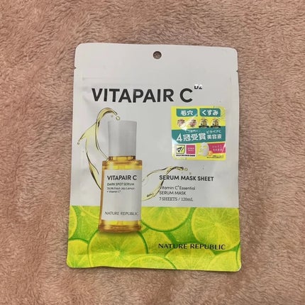 ビタペアC集中美容液シートマスク/ネイチャーリパブリック/シートマスク・パックを使ったクチコミ(7枚目)
