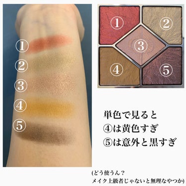 サンク クルール クチュール＜バーズ オブ ア フェザー＞/Dior/アイシャドウパレットを使ったクチコミ（2枚目）