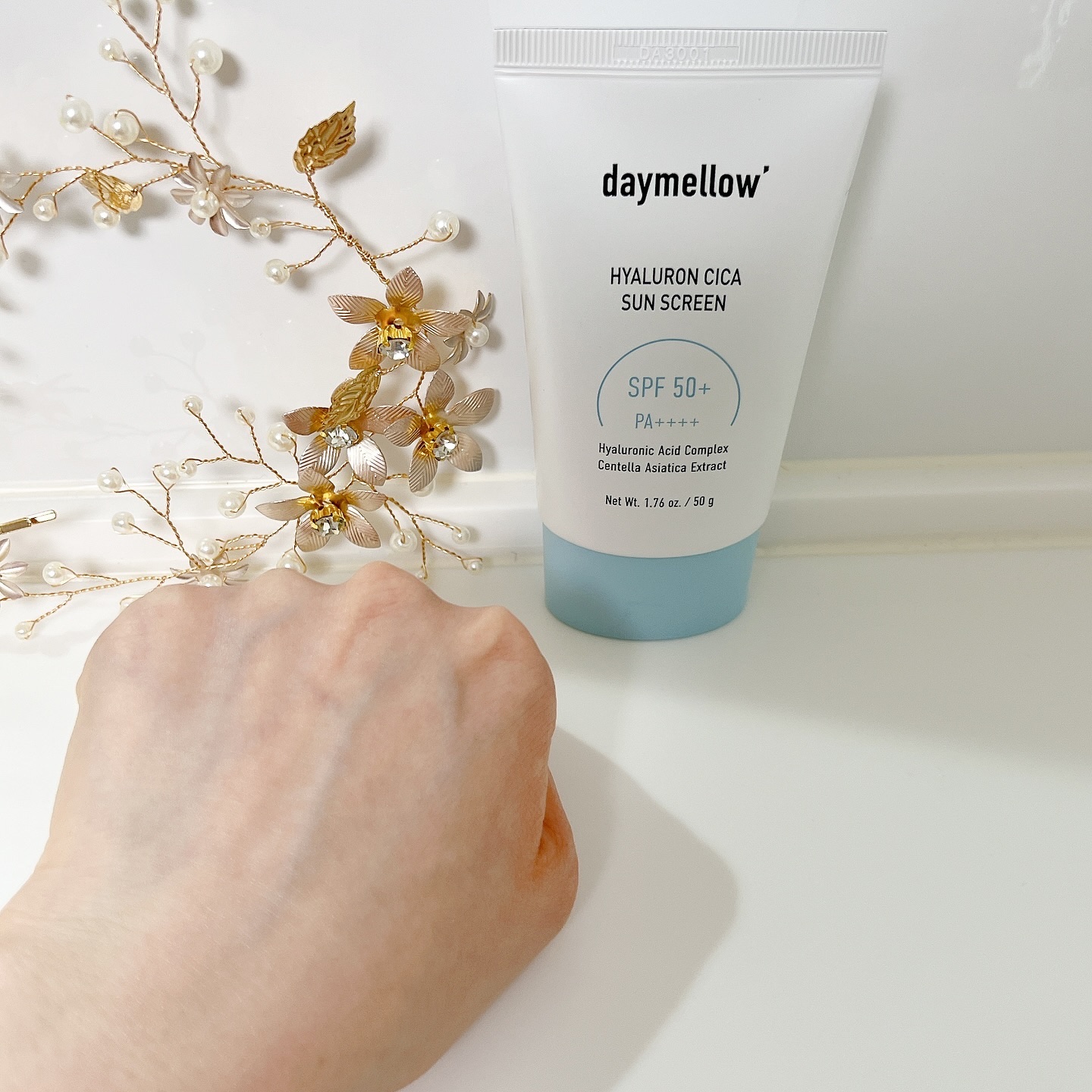 ヒアルロンシカサンスクリーン/daymellow’/日焼け止めクリームを使ったクチコミ（3枚目）