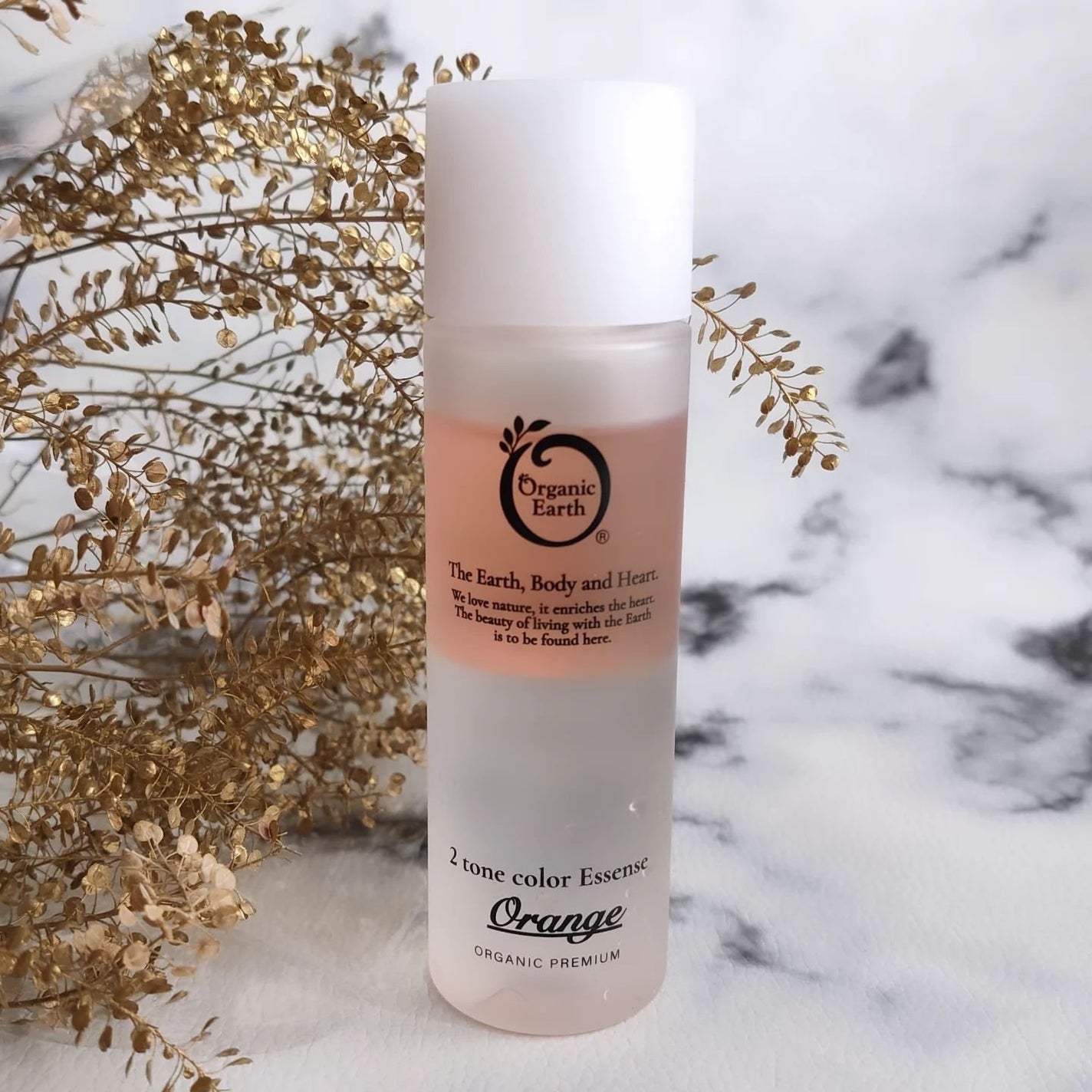 ツートンカラーエッセンス オレンジ/オーガニックアース/美容液を使ったクチコミ(3枚目)