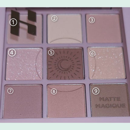 マイフェイブムードアイパレット 9カラー/HOLIKA HOLIKA/アイシャドウパレットを使ったクチコミ(2枚目)