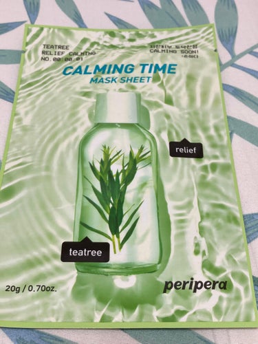 カーミング タイム マスク シート 01 TEATREE RELIEF CALMING/PERIPERA/シートマスク・パックを使ったクチコミ（1枚目）