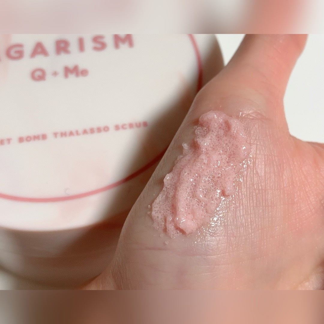 キューミースウィートボムタラソスクラブ ピオニーブーケの香り/AGARISM/ボディスクラブを使ったクチコミ(5枚目)