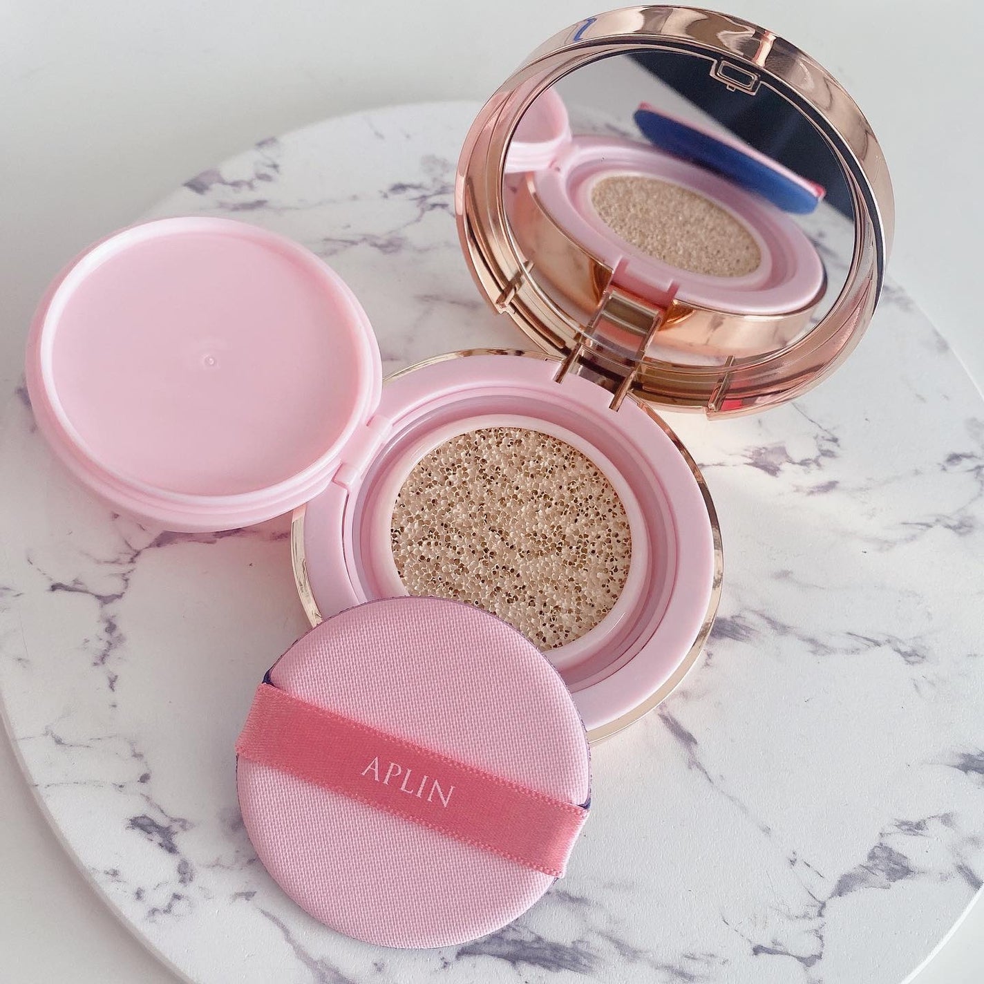 ピンクティーツリーカバープライマークッション/APLIN/クッションファンデーションを使ったクチコミ(3枚目)