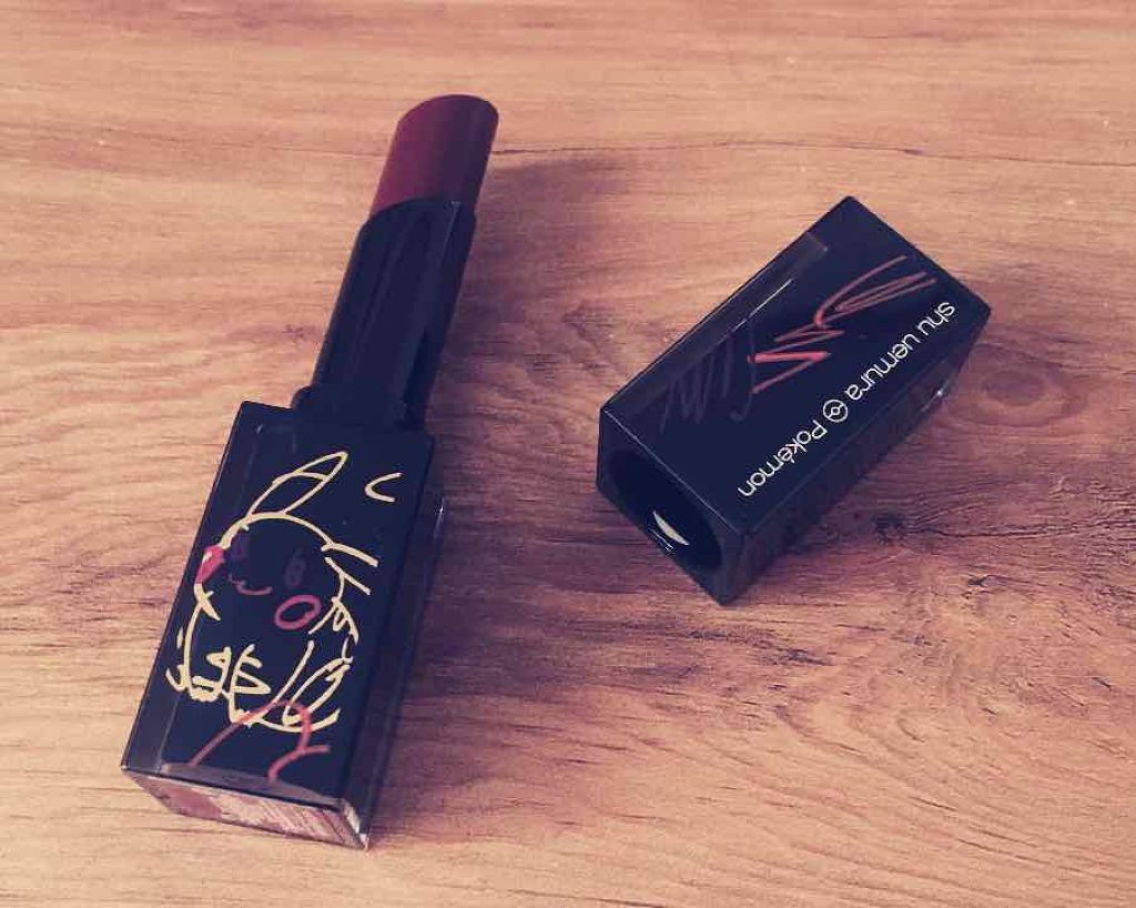 ルージュ アンリミテッド ラッカーシャイン＜2019年クリスマスコフレ限定＞/shu uemura/口紅を使ったクチコミ（1枚目）