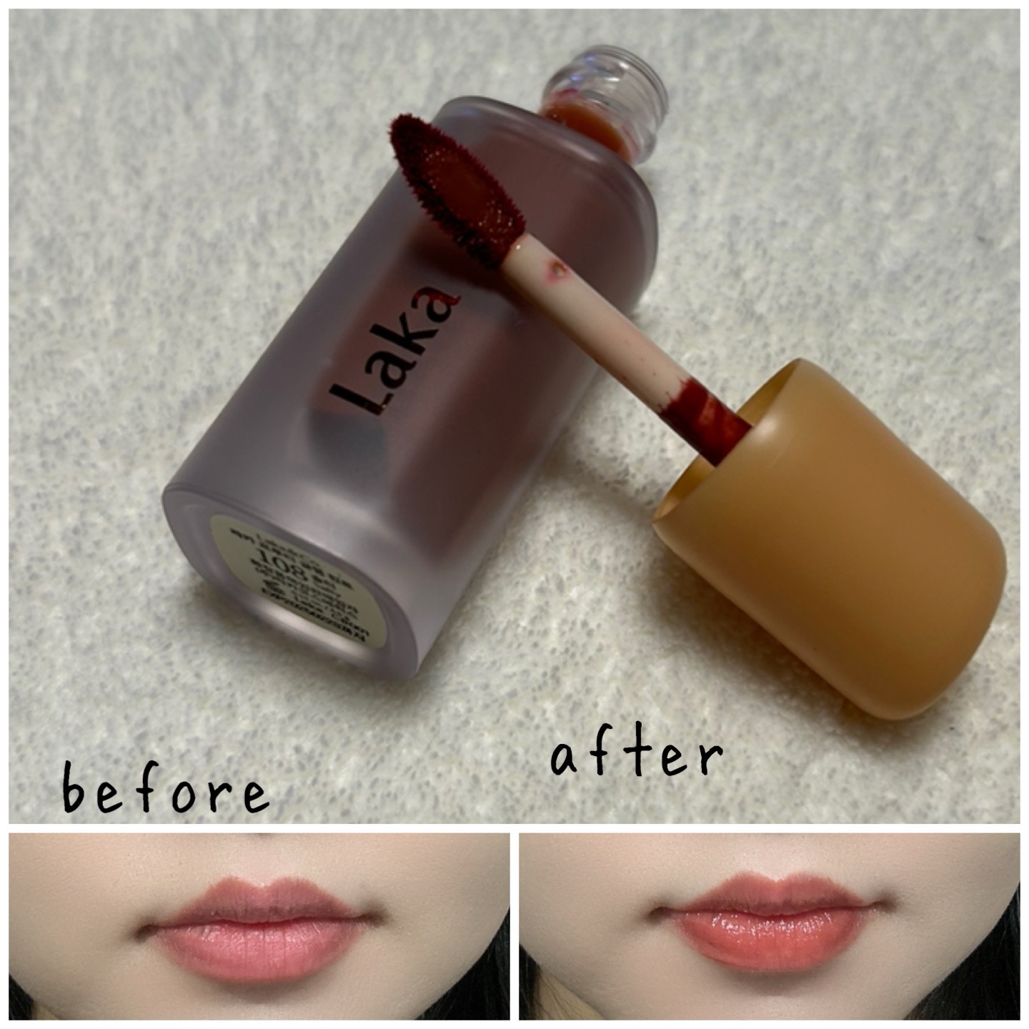 フルーティーグラムティント/Laka/リップティントを使ったクチコミ（3枚目）