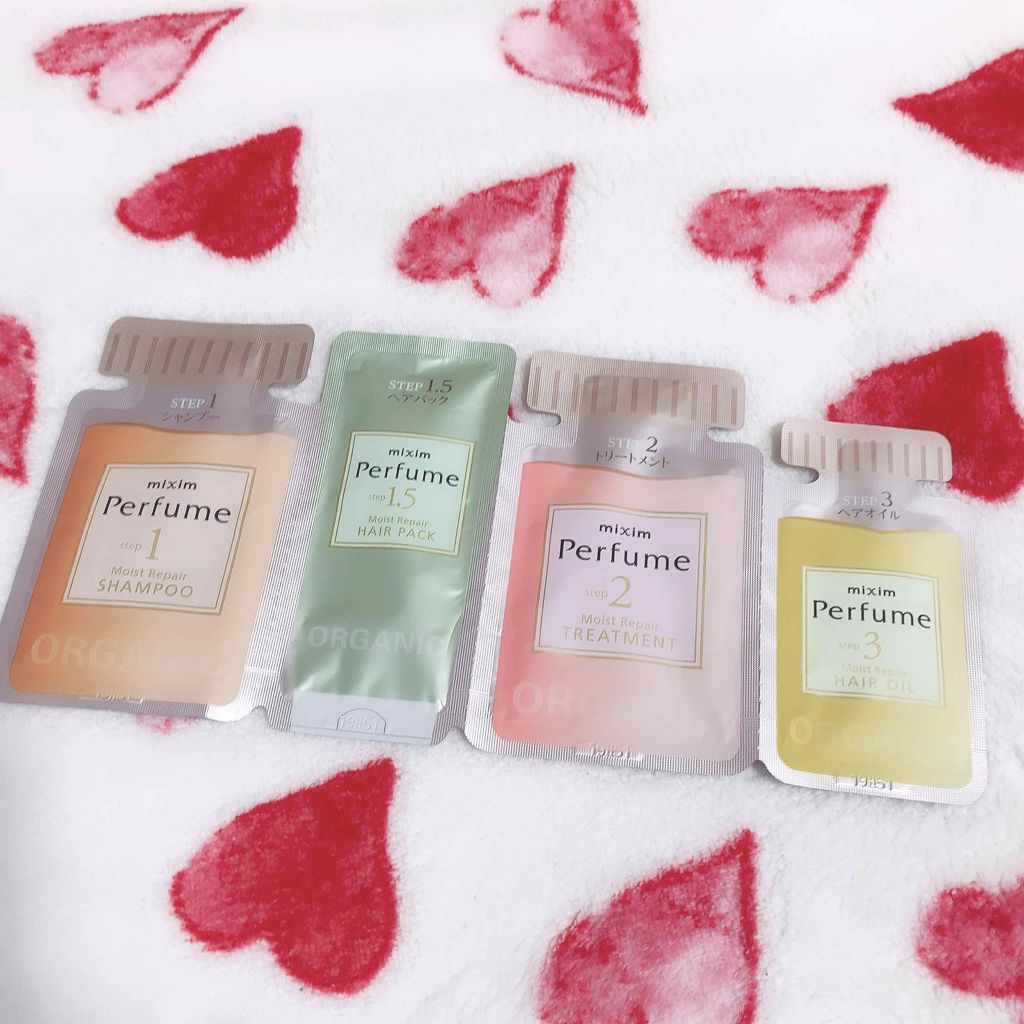 ミクシムパフューム モイストリペア 限定チェリーブロッサム シャンプー＆ヘアトリートメントペアセット /mixim Perfume/市販シャンプーを使ったクチコミ（2枚目）