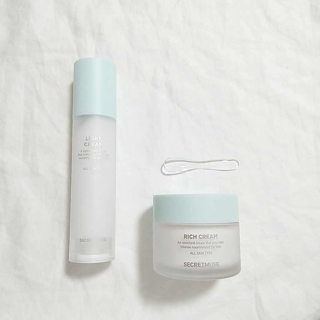 シークレットミューズ ライトクリーム/SECRET MUSE/フェイスクリームを使ったクチコミ（1枚目）