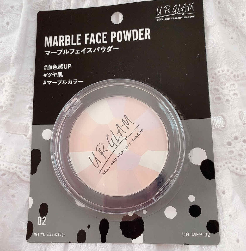 UR GLAM　MARBLE FACE POWDER NA/U R GLAM/プレストパウダーを使ったクチコミ（1枚目）
