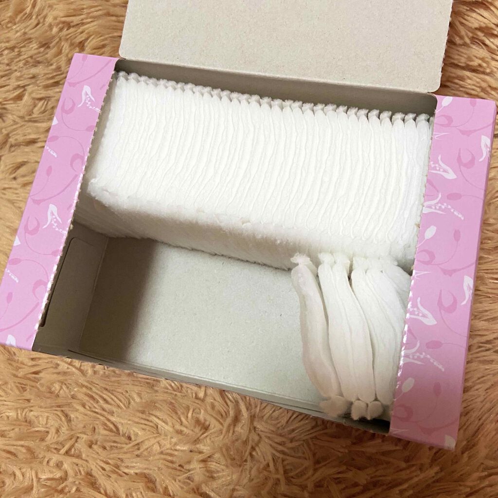 毛羽立ちにくいコットンパフ/協和紙工/コットンを使ったクチコミ(2枚目)