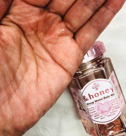 &honey ディープモイスト ヘアオイル3.0 限定ラブリー&ベリーハニーの香り/&honey/ヘアオイルを使ったクチコミ(4枚目)