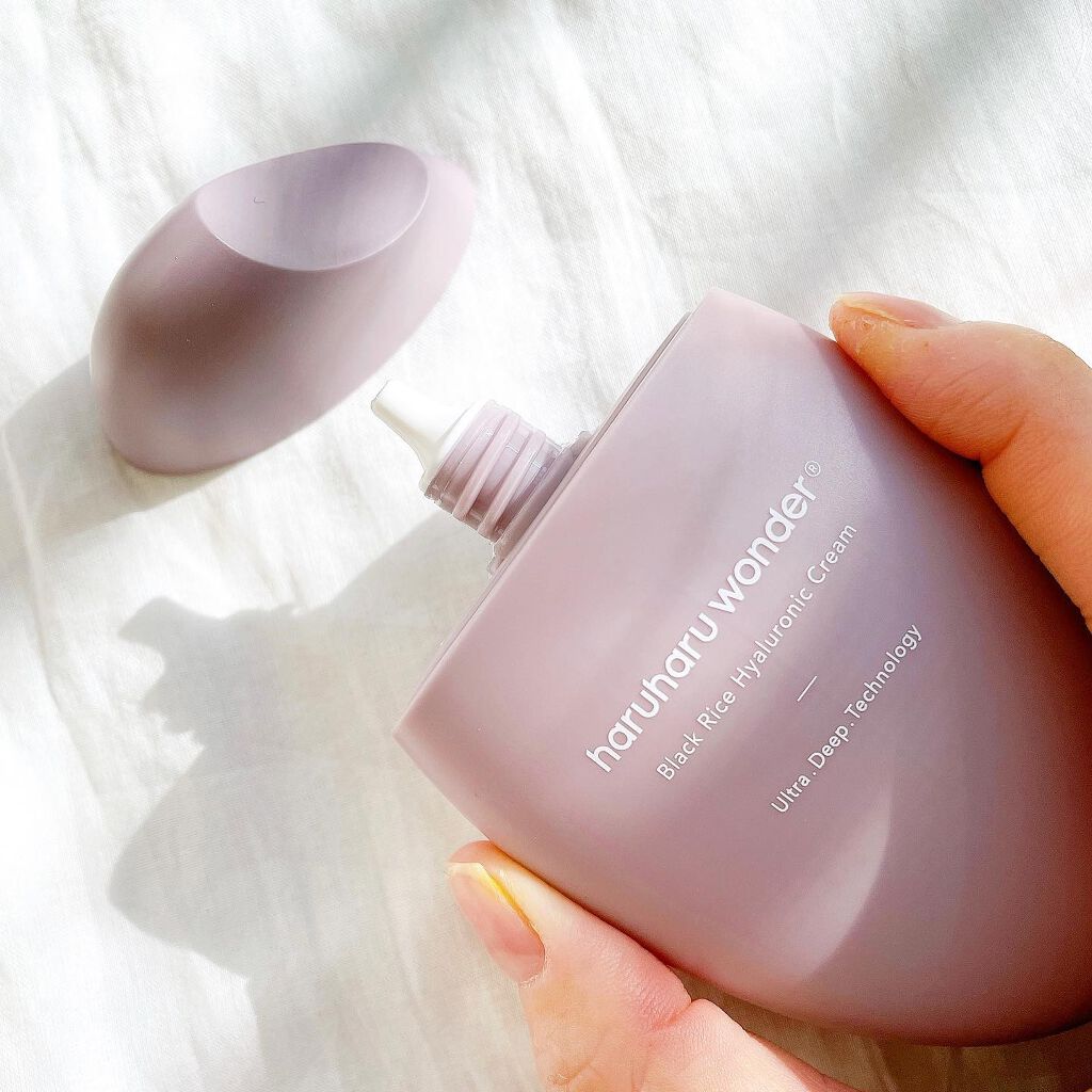 ブラックライスヒアルロニッククリーム/haruharu wonder/フェイスクリームを使ったクチコミ（2枚目）