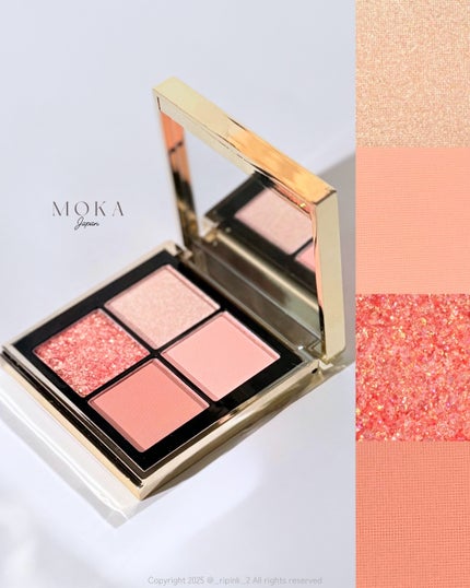 4色アイシャドウパレット/MOKA Japan cosmetics/アイシャドウパレットを使ったクチコミ(4枚目)