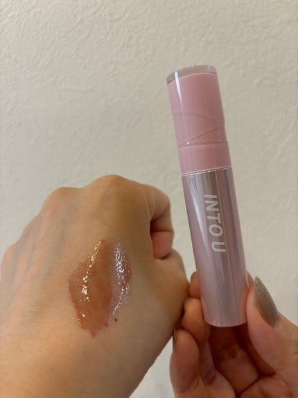 ジューシーパンピンググロス/INTO U/リップグロスを使ったクチコミ(3枚目)