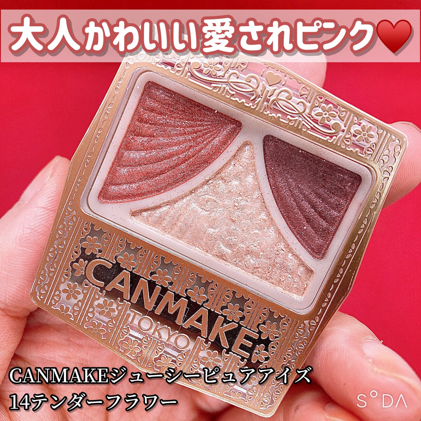 ジューシーピュアアイズ/キャンメイク/アイシャドウパレットを使ったクチコミ(1枚目)