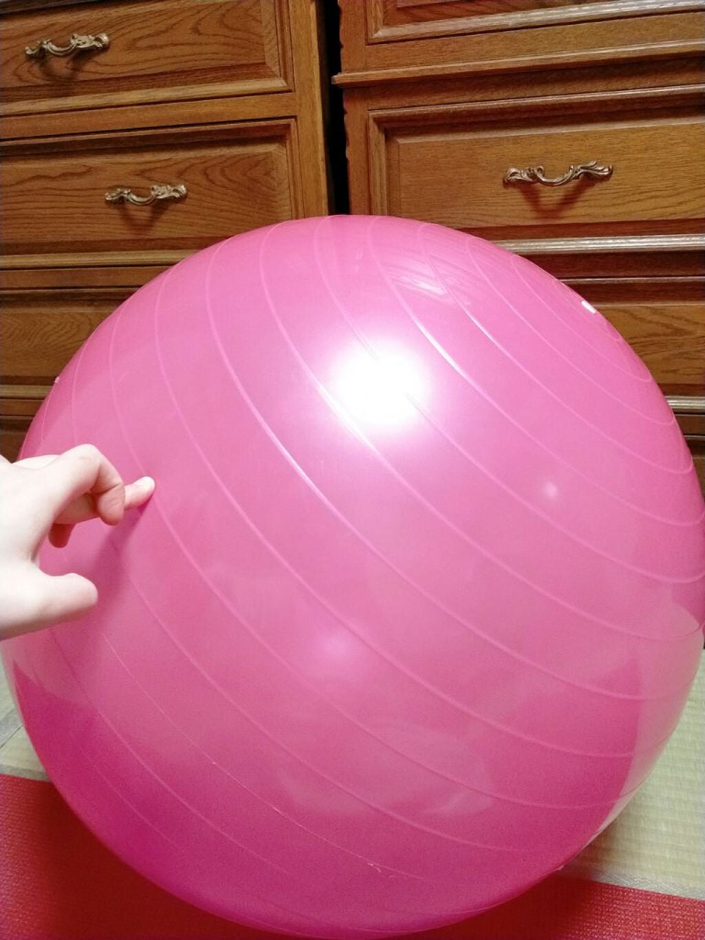 バランスボール/DAISO/その他フィットネスを使ったクチコミ(4枚目)