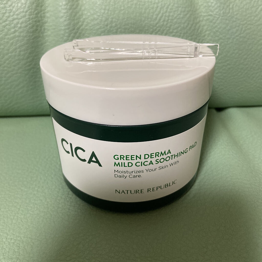 グリーンダーマCICAエッセンシャルパッド/ネイチャーリパブリック/トナーパッドを使ったクチコミ（1枚目）