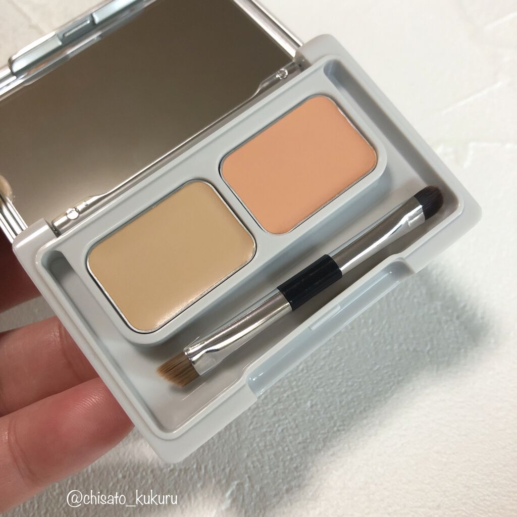 24 ミネラルUVコンシーラーデュオ&ブラシセット/24h cosme/パレットコンシーラーを使ったクチコミ(3枚目)