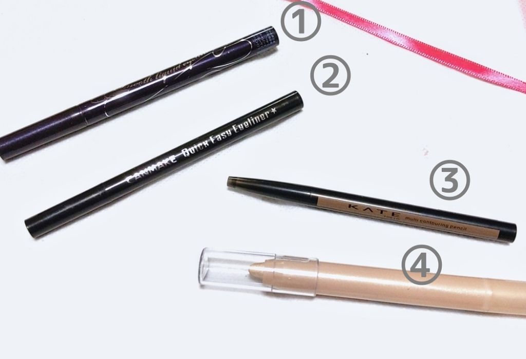 マルチコントゥアペンシル/KATE/スティックアイシャドウを使ったクチコミ（2枚目）