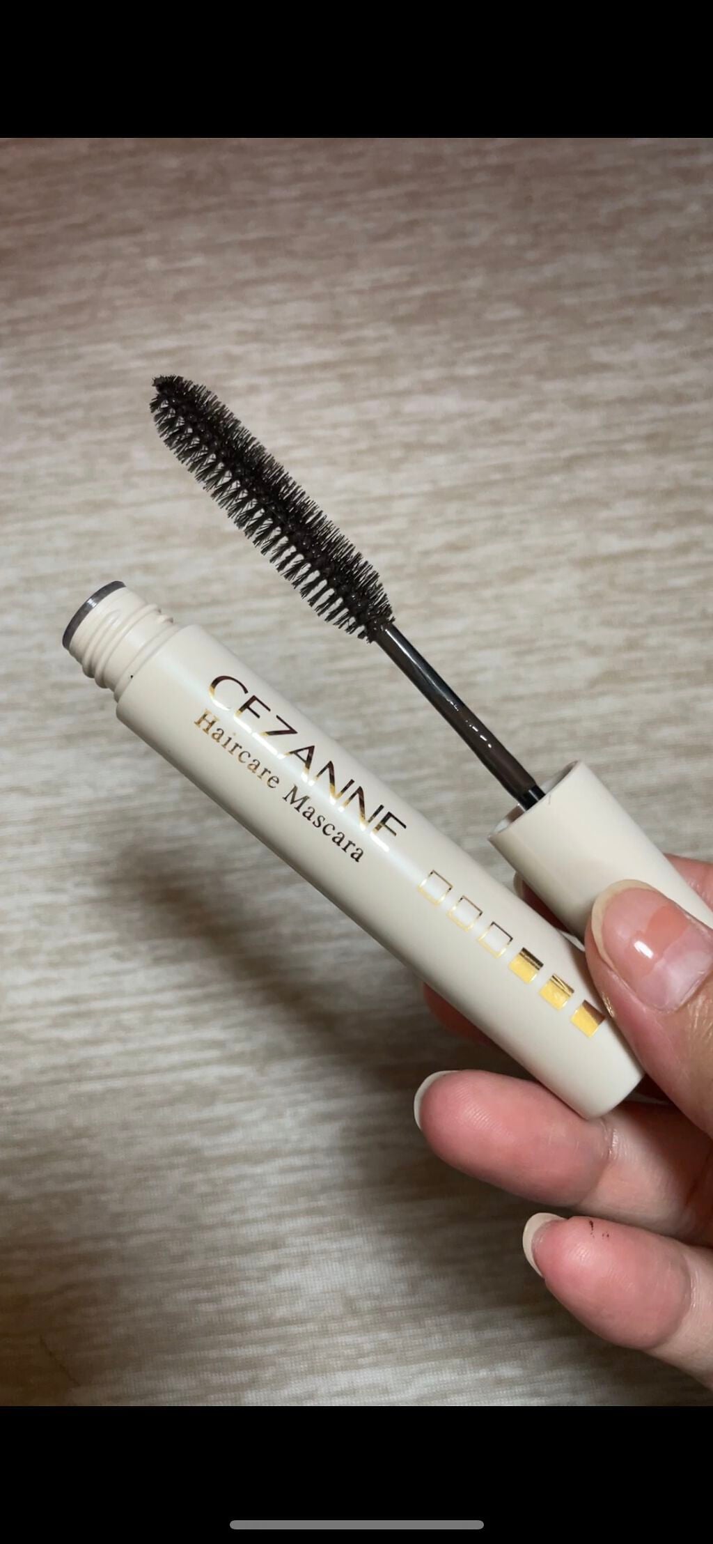 ヘアケアマスカラ/CEZANNE/ヘアジェルを使ったクチコミ(3枚目)