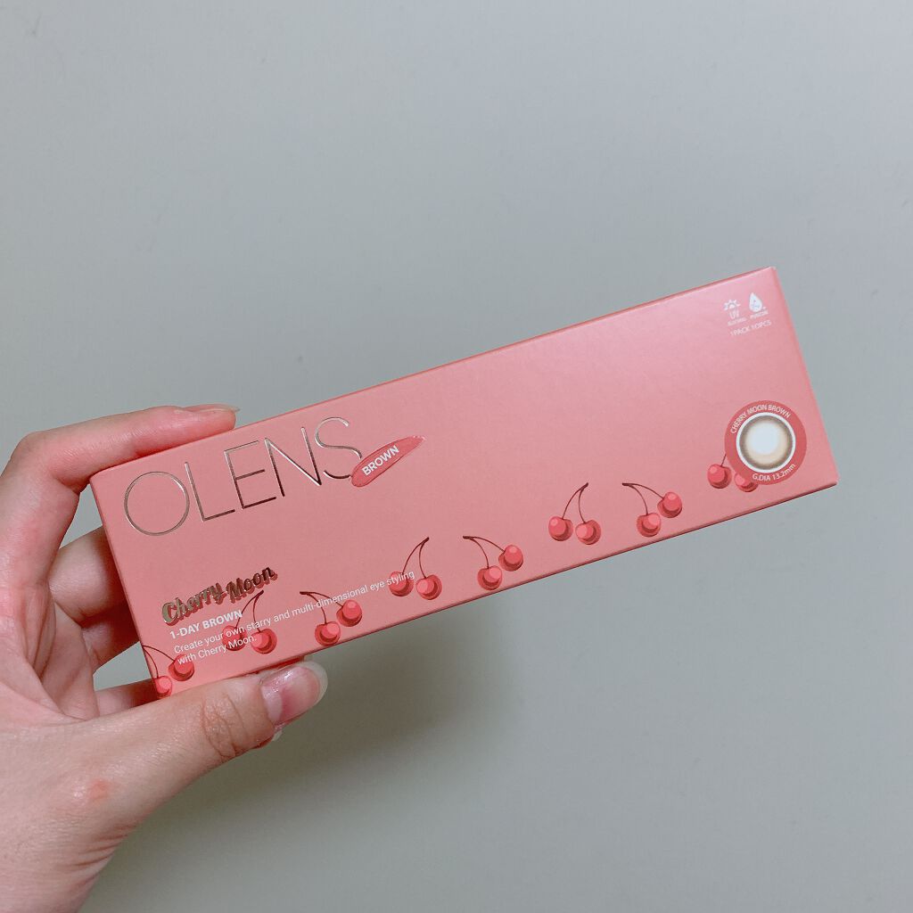 Cherry Moon 1day/OLENS/カラーコンタクトレンズを使ったクチコミ（2枚目）