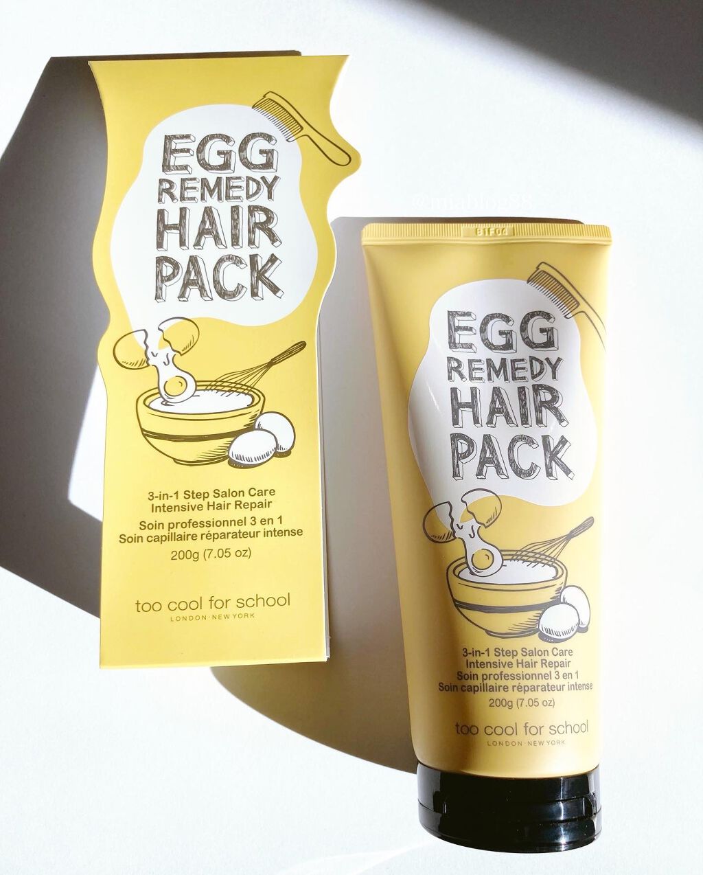 エッグレミディヘアパック/too cool for school/ヘアマスク・ヘアパックを使ったクチコミ(2枚目)