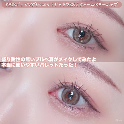 ケイト ポッピングシルエットシャドウ/KATE/アイシャドウパレットを使ったクチコミ(6枚目)