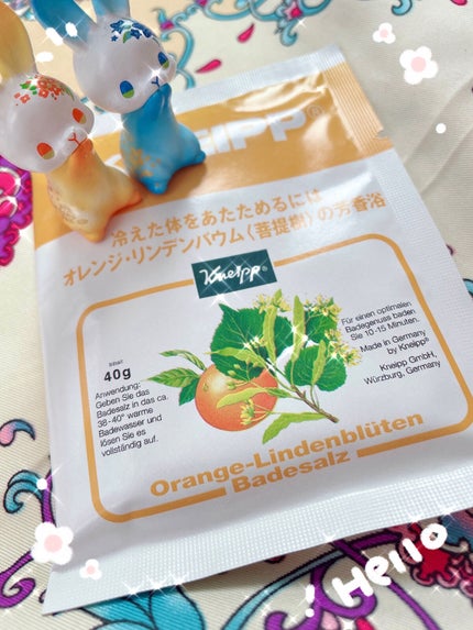クナイプ バスソルト オレンジ・リンデンバウム<菩提樹>の香り/クナイプ/無機塩系入浴剤を使ったクチコミ(3枚目)
