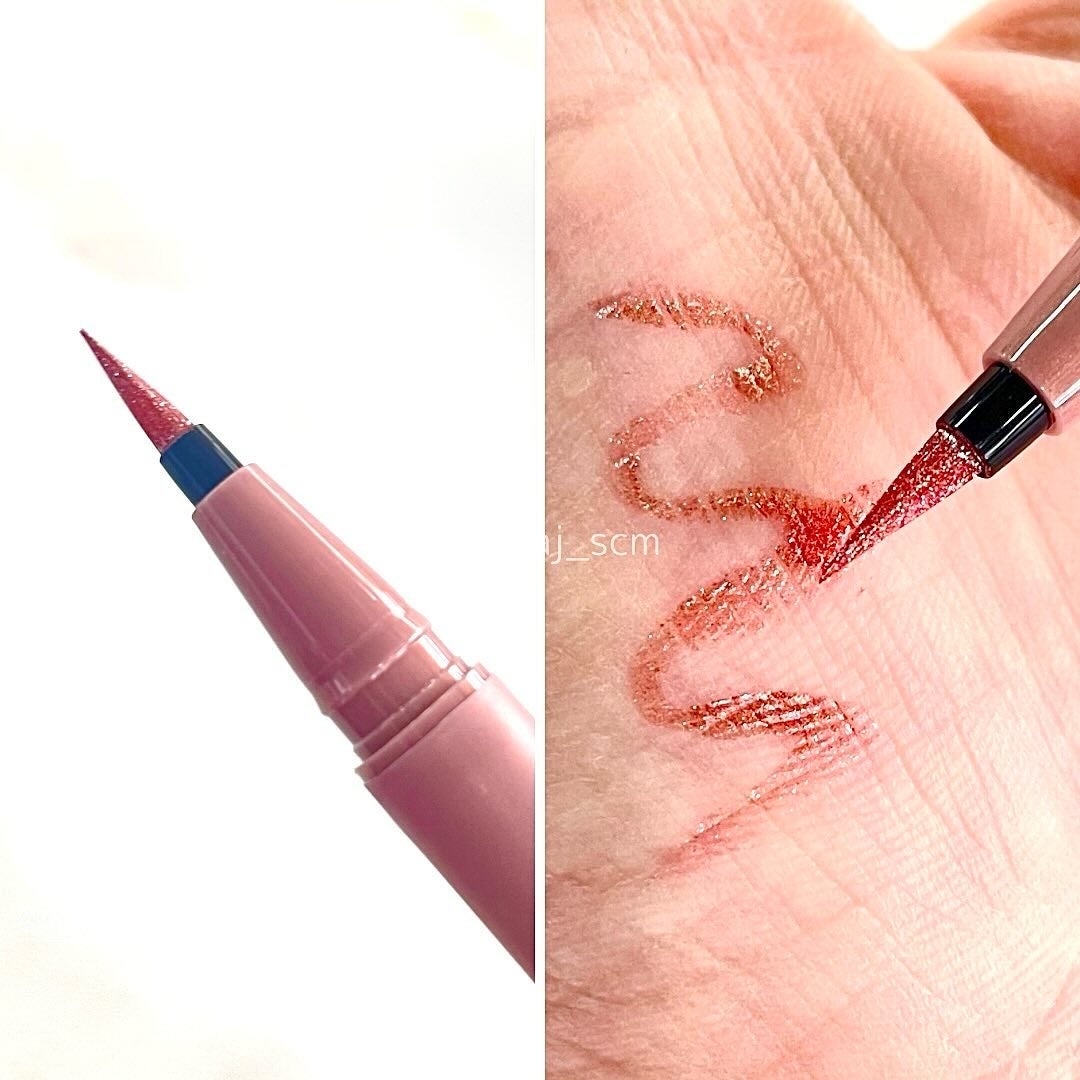 ウォータリーラメライナー/Ririmew/リキッドアイライナーを使ったクチコミ(2枚目)