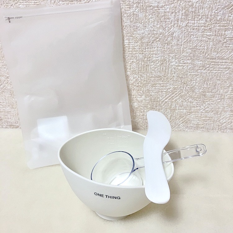 モデリングパック シリコンボウル＆スティック/ONE THING/その他を使ったクチコミ（2枚目）