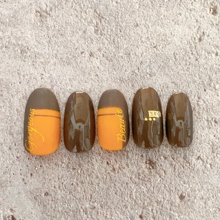 BRG ジェルネイル 19 アッシュブラウン/DAISO/ジェルネイルを使ったクチコミ(2枚目)