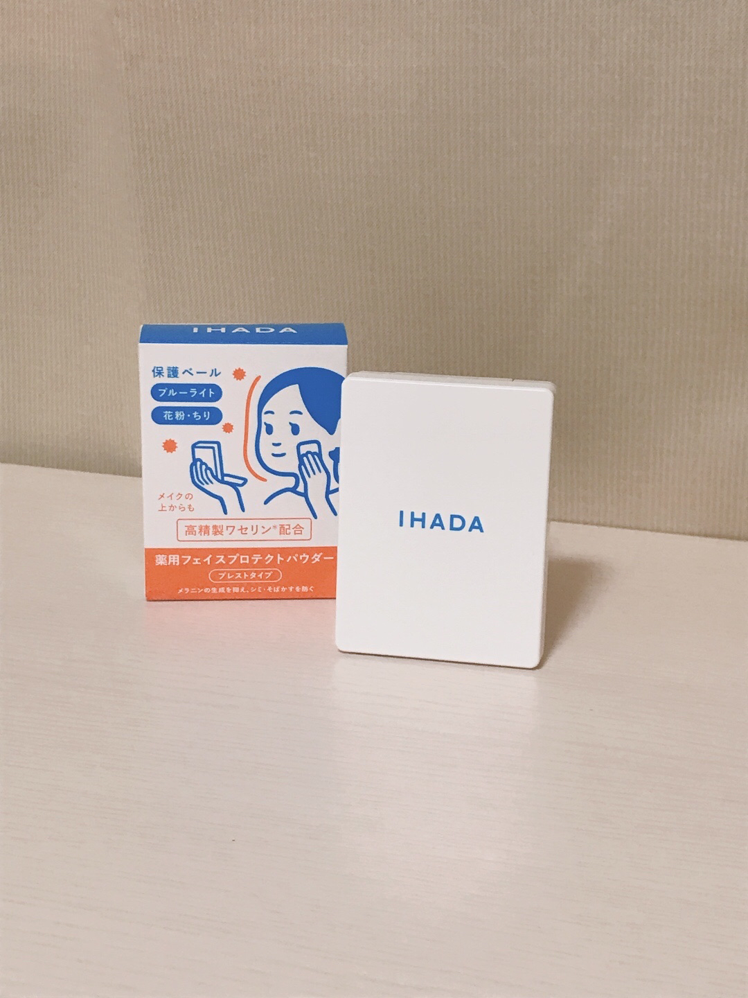 薬用フェイスプロテクトパウダー/IHADA/プレストパウダーを使ったクチコミ（1枚目）