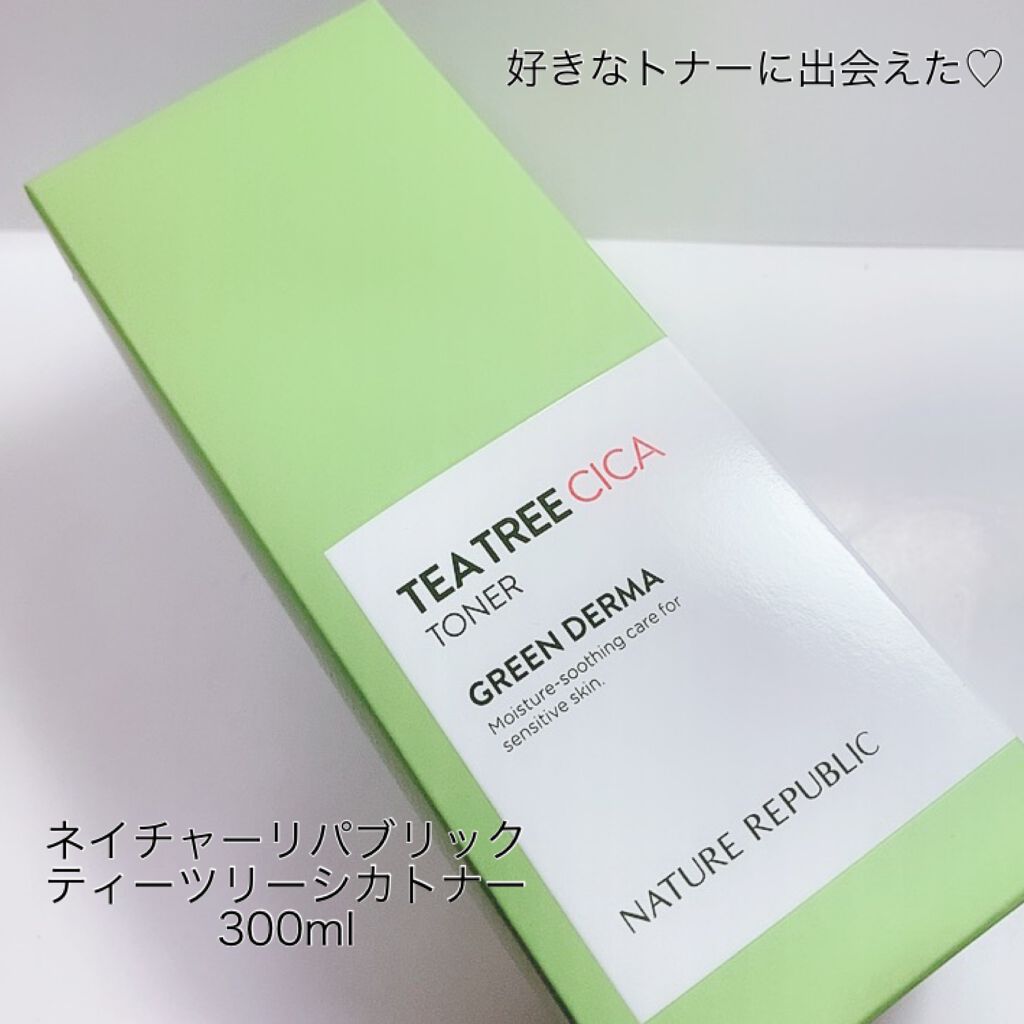 グリーンダーマ ティーツリー シカ トナー/ネイチャーリパブリック/化粧水を使ったクチコミ(3枚目)