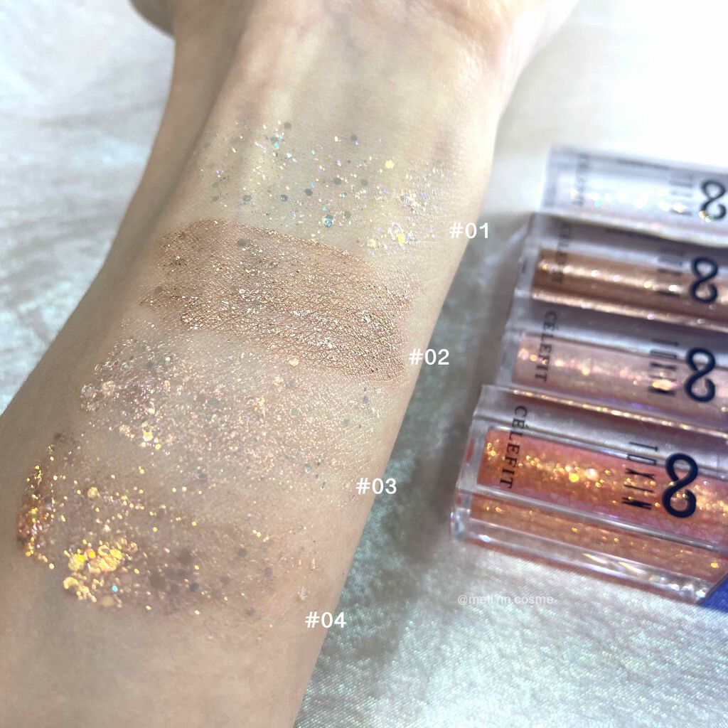 TOXIN GLITTER/CELEFIT/リキッドアイシャドウを使ったクチコミ(3枚目)