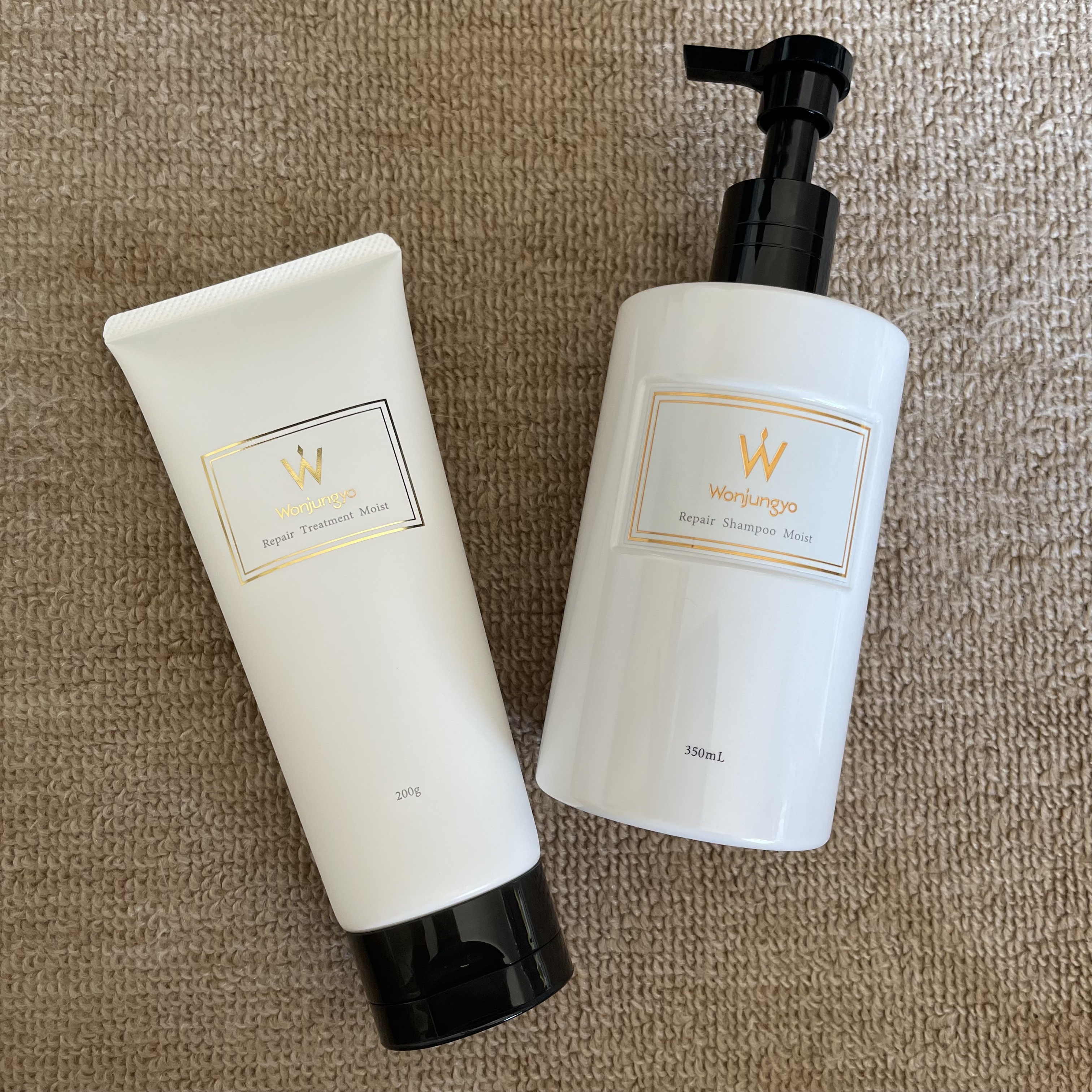 ウォンジョンヨ リペアシャンプー モイスト／リペアトリートメント モイスト/Wonjungyo/市販シャンプーを使ったクチコミ（1枚目）